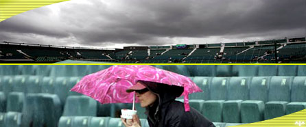 Mañana juega Rafael Nadal. La lluvia retraso e interrumpio varios encuentros.