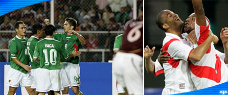 Jaime Moreno figura en el empate de Bolvia y Venezuela (2-2) | Peru y Uruguay (3-0)